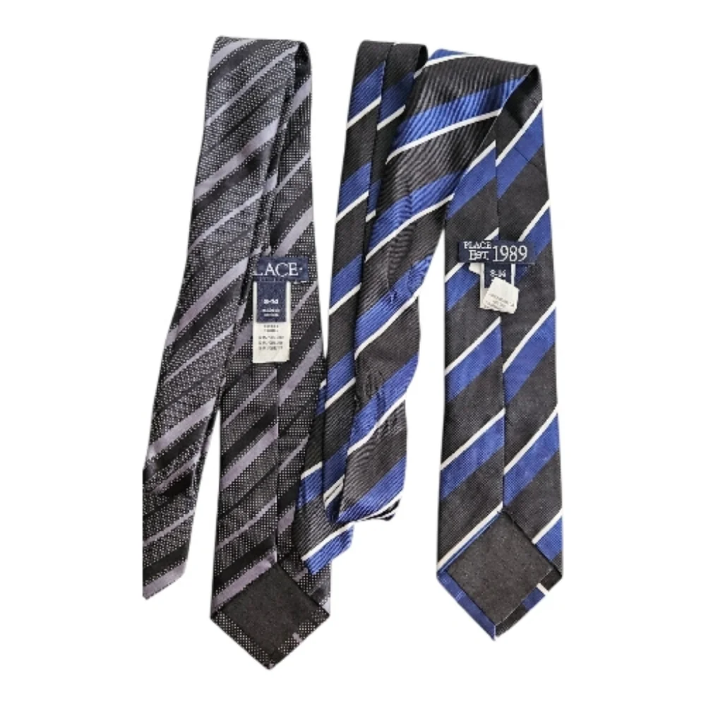 Boys THE CHILDREN'S PLACE Striped Ties Bundle - Size 8-14 (Set of 2)